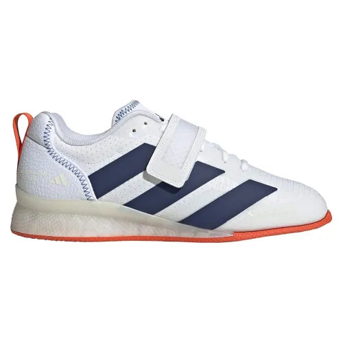 Adidas Adipower 3 Unisex Weightlifting Shoes - Cloud White/Royal Blue