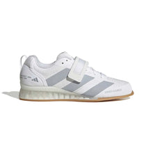 Adidas Adipower 3 Unisex Weightlifting Shoes - White/Halo Silver/Black