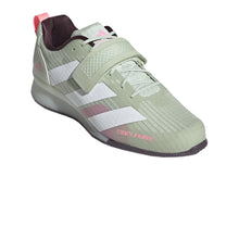 Adidas Adipower 3 Women's Weightlifting Shoes - Linen Green/Cloud White/Beam Pink