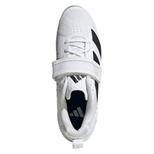 Adidas Adipower 3 Unisex Weightlifting Shoes - White/Core Black/Crystal Sky