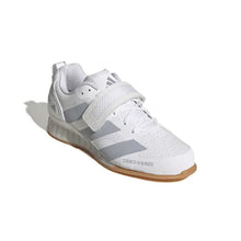 Adidas Adipower 3 Unisex Weightlifting Shoes - White/Halo Silver/Black