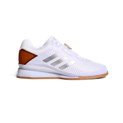 Adidas Leistung 16 II Weightlifting Shoes - White/Silver Metallic