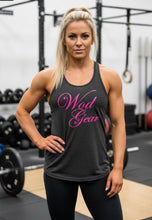 Wod Gear Script Tri Blend Racerback Tank Black/Pink