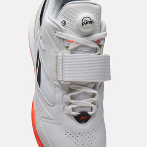 Reebok legacy Lifter III Pump Men's Weightlifting Shoes - White/Black/Orange Flare