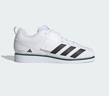 Adidas Powerlift 5 Unisex Weightlifting Shoes - Cloud White/Core Black/Collegiate Green