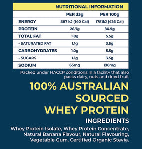 Tuff Supps Natural Whey Protein Blend 1KG - 30 Serves