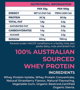 Tuff Supps Natural Whey Protein Blend 1KG - 30 Serves