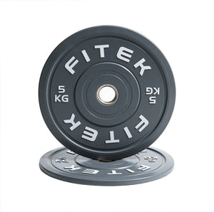 FITEK Ozilliant Virgin Rubber Colour 5kg Bumper Plate Set