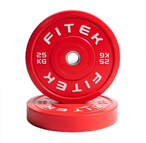 FITEK Ozilliant Virgin Rubber Colour 25kg Bumper Plate Set