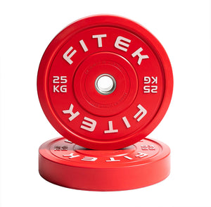 FITEK Ozilliant Virgin Rubber Colour 25kg Bumper Plate Set