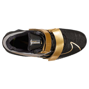 Nike Romaleos 4 Unisex Weightlifting Shoes - Black/Metallic Gold/White