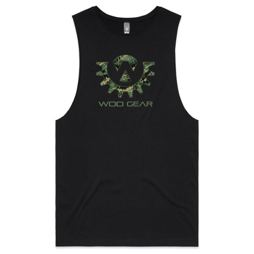 Wod Gear Digi Camo Mens Tank - Black