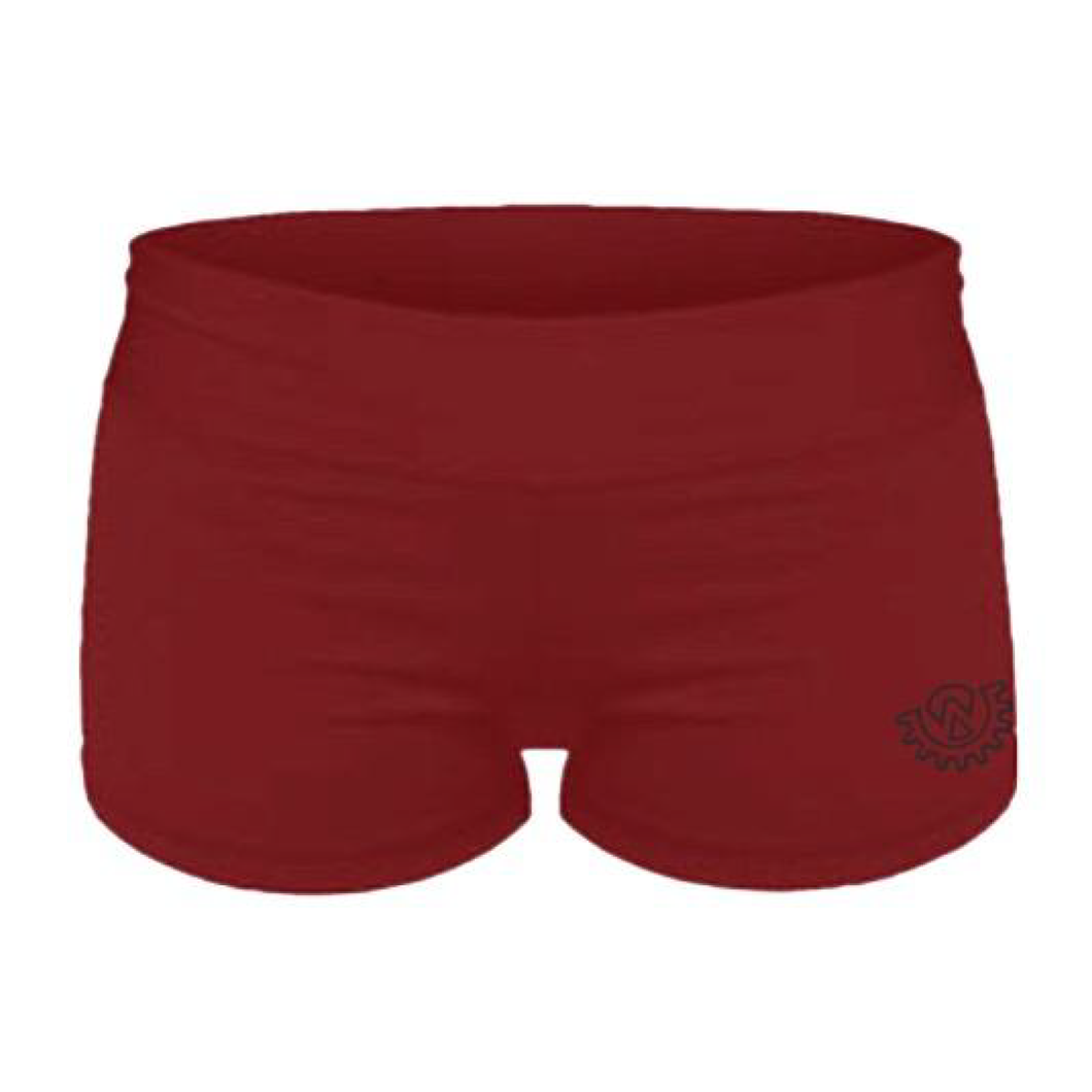 Wod Gear Ladies Wod Shorts Maroon