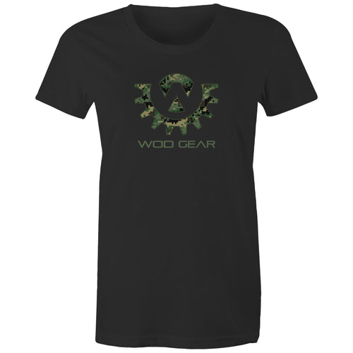 Wod Gear Digi Camo Women's T-shirt - Black