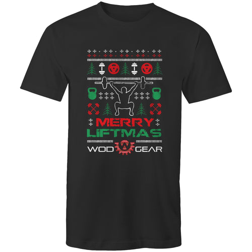 Wod Gear Merry Liftmas Mens T-Shirt - Black
