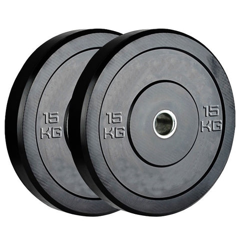 Olympia 15kg Black Bumper Plate Set