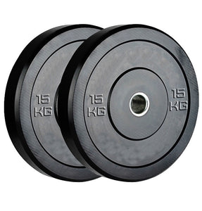 Olympia 15kg Black Bumper Plate Set