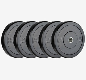 Olympia 150kg Black Bumper Plate Set