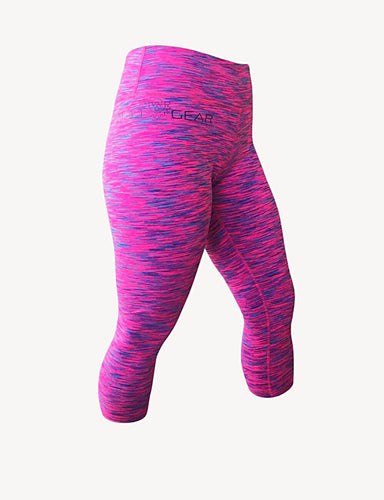 Wod Gear Ladies 3/4 Tights Pink Tye