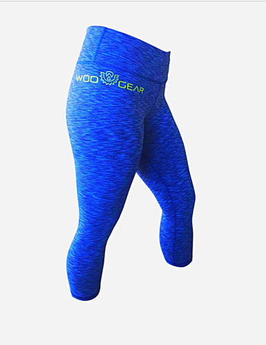 Wod Gear Ladies 3/4 Tights Blue Tye