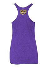 Wod Gear Script Tri Blend Racerback Tank Purple/Yellow
