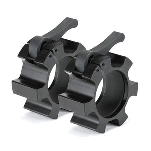 Aluminium Olympic Barbell Lock Collars - Black