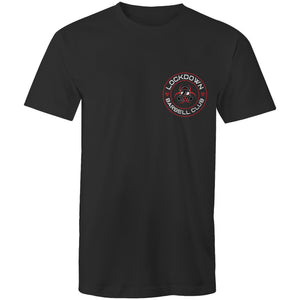 Lockdown Barbell Club Mens T-Shirt - Black