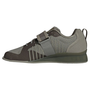 Adidas Adipower 3 Unisex Weightlifting Shoes - Silver Pebble/Core Black/Olive Strata
