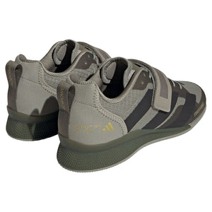 Adidas Adipower 3 Unisex Weightlifting Shoes - Silver Pebble/Core Black/Olive Strata