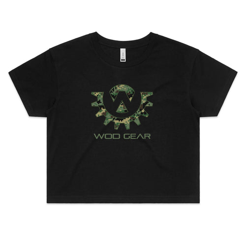 Wod Gear Digi Camo Women's Crop Tee