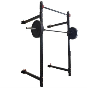 Revolution Wall Mounted Foldable Squat Rack With Pull Up Bar