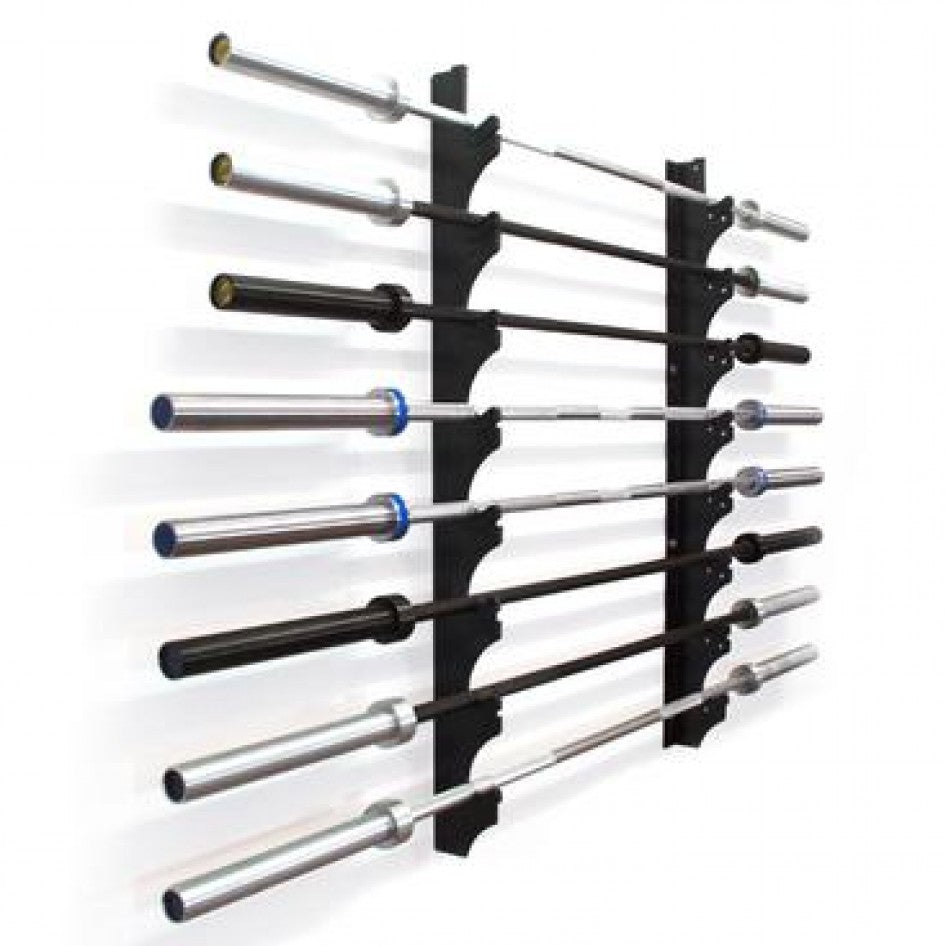 Wall Mounted Barbell Storage Rack (8 Barbells)