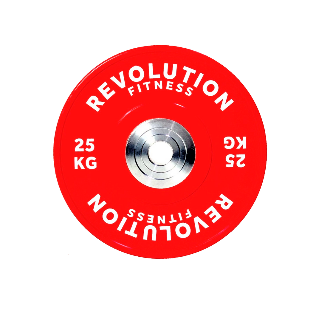 Revolution Elite Olympic Bumper Plate Set 25kg