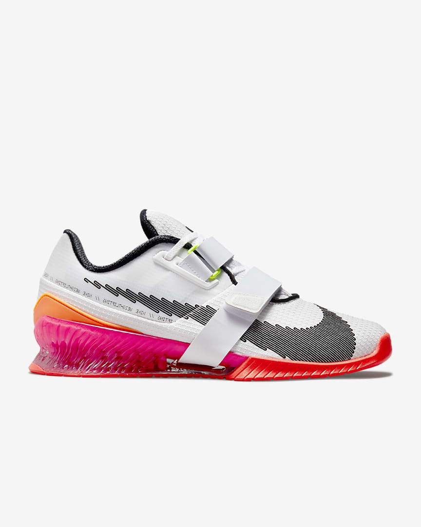 Nike Romaleos 4 SE Unisex Weightlifting Shoes - White/Black/Bright Crimson/Pink Blaster