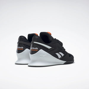 Reebok legacy Lifter III Pump Men's Weightlifting Shoes - Core Black/FTWR White/Smash Orange