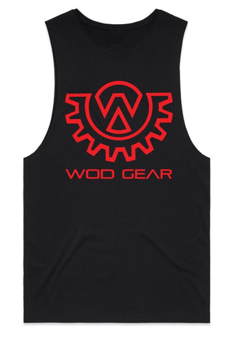 Wod Gear Men's Muscle Tank Black/Red