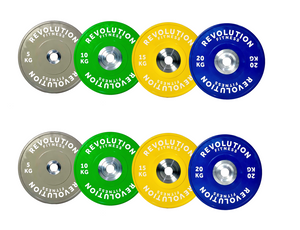 Revolution Elite Olympic Bumper Plate Set 100kg