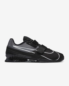 Nike Romaleos 4 Unisex Weightlifting Shoes - Black/Black/White