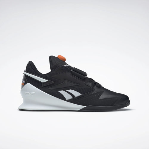 Reebok legacy Lifter III Pump Men's Weightlifting Shoes - Core Black/FTWR White/Smash Orange