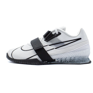 Nike Romaleos 4 Unisex Weightlifting Shoes - White/White/Black