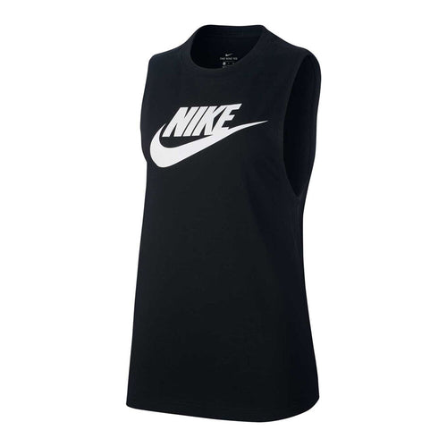 Nike Women's Essential Muscle Tank - Black/White