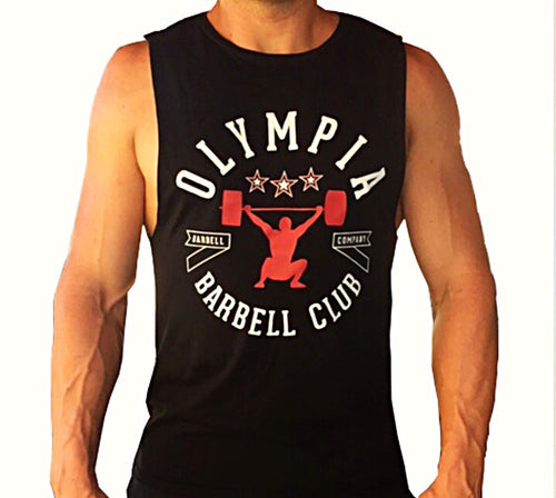 Olympia Barbell Club Muscle tank Black