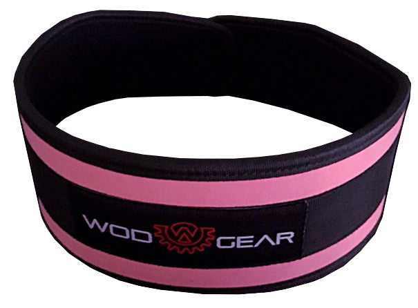 Wod Gear Nylon Weightlifting Belt Pink