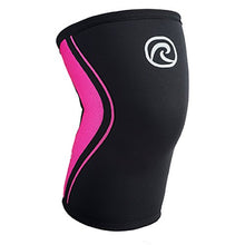 Rehband Womens RX Knee Sleeves Black/Pink 5mm (Pair)