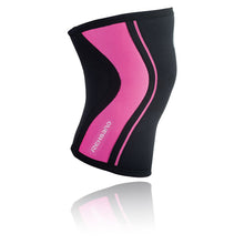 Rehband Womens RX Knee Sleeves Black/Pink 5mm (Pair)