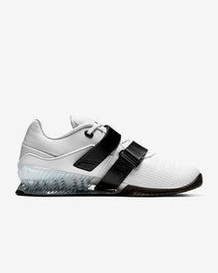 Nike Romaleos 4 Unisex Weightlifting Shoes - White/White/Black